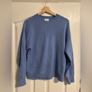Aritzia Isabelle Wool Cashmere Sweater Cornflower Blue XS